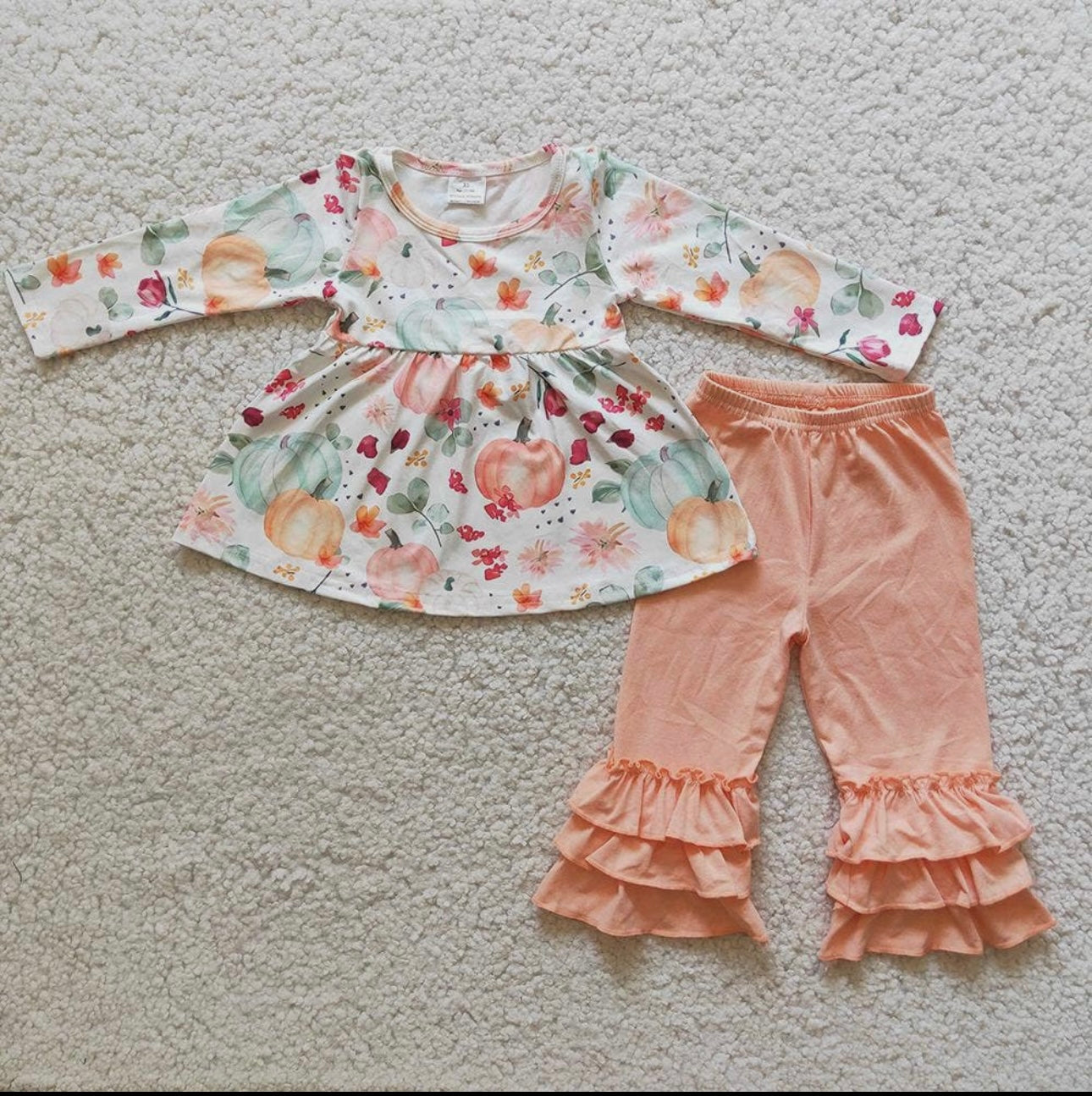 Pink Pumpkin Ruffles