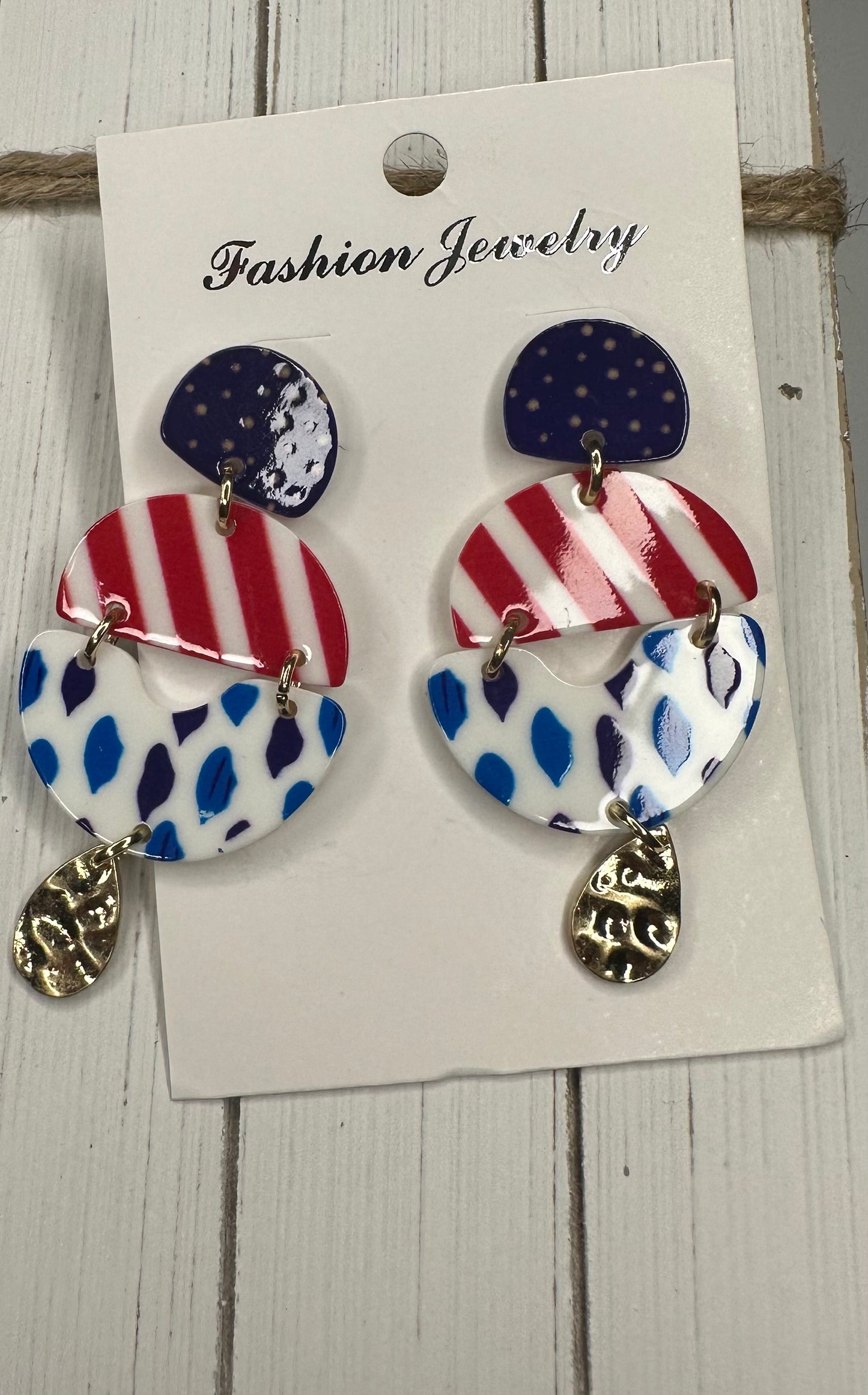 Red/white/blue dangle