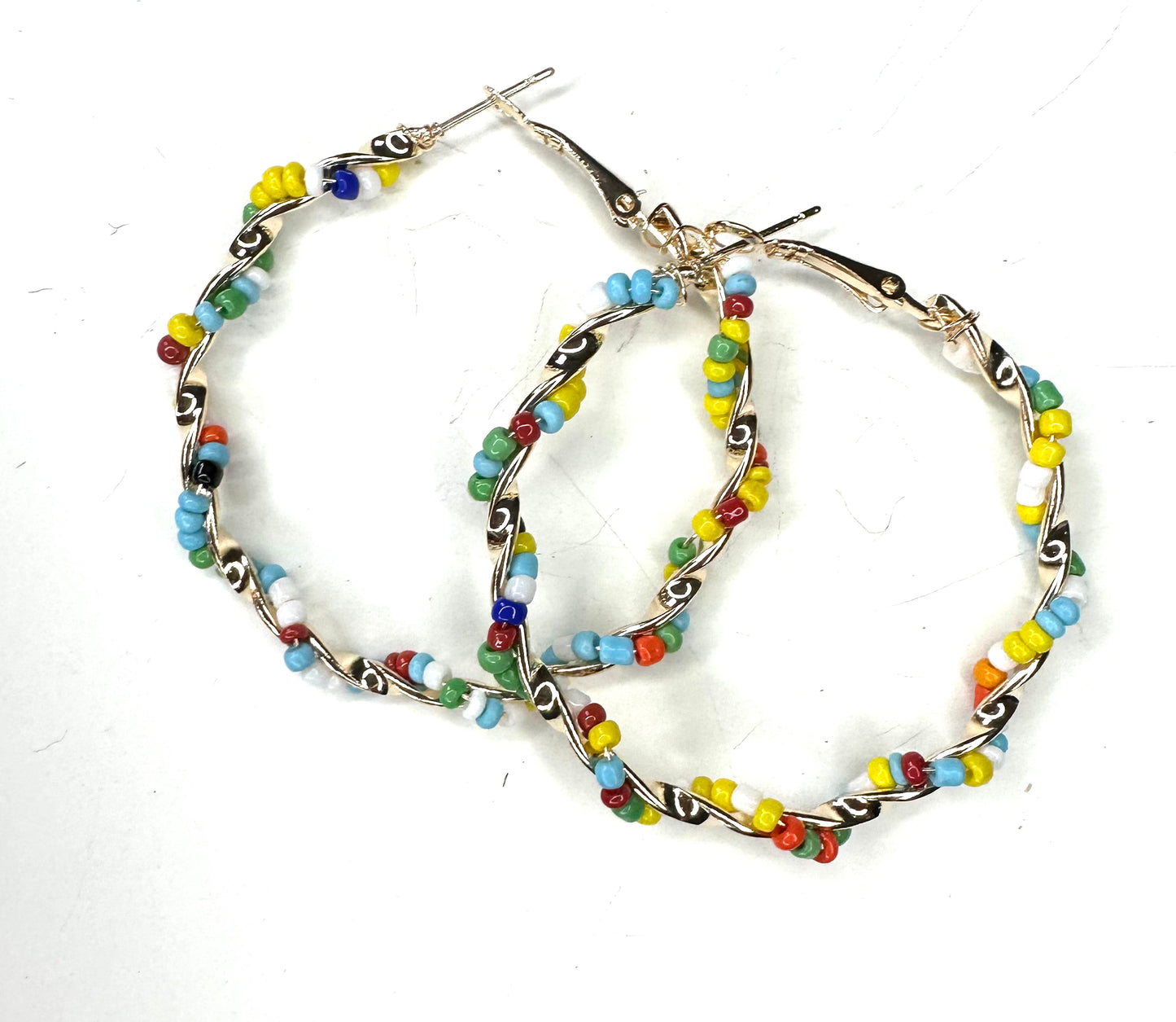 Multi colored hoops