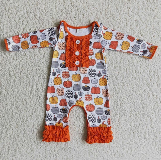 Pumpkin Fall romper