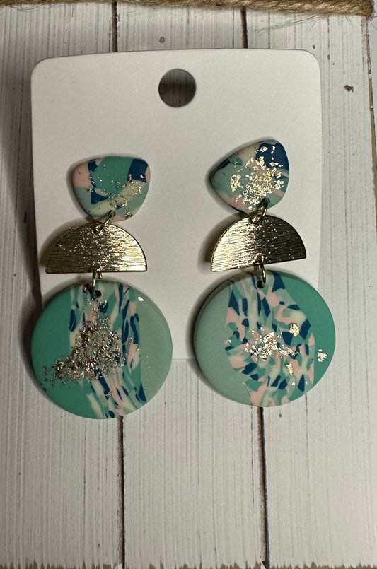 green and blue dangle