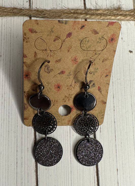 Gun Metal Dangles