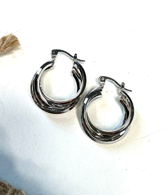 Silver hoop