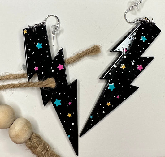 Galaxy lightning bolts